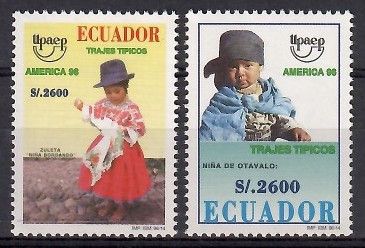 Znaczek Ekwador 1996 Mi 2352-2353 Czyste **