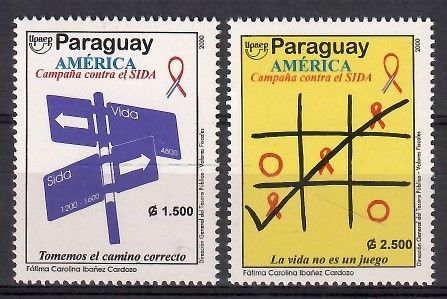 Znaczek Paragwaj 2000 Mi 4830-4831 Czyste **