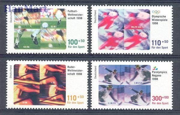 Znaczek Niemcy 1998 Mi 1968-1971 Czyste **