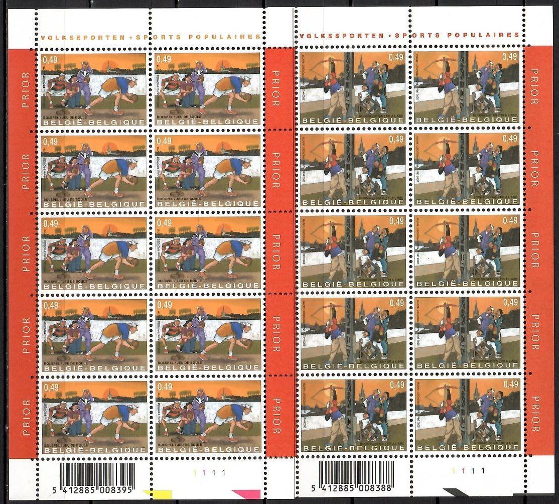 Znaczek Belgia 2003 Mi ark 3206-3207 Czyste **