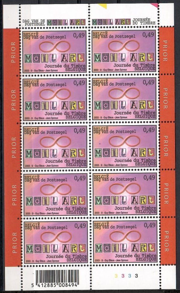 Znaczek Belgia 2003 Mi ark 3221 Czyste **