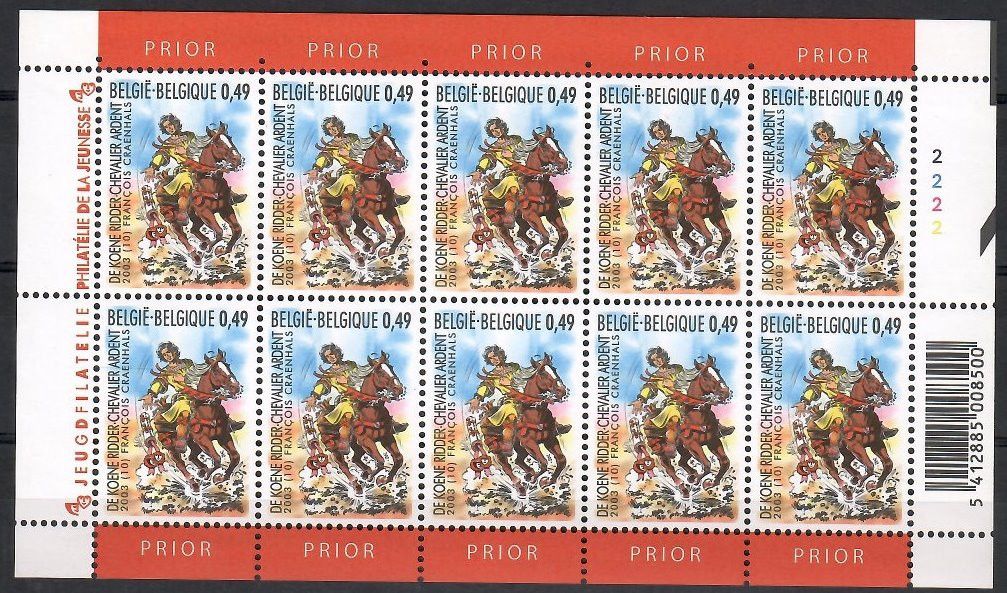 Znaczek Belgia 2003 Mi ark 3222 Czyste **