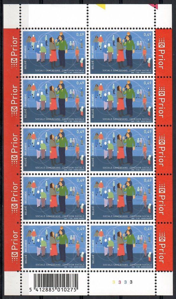 Znaczek Belgia 2003 Mi ark 3259 Czyste **
