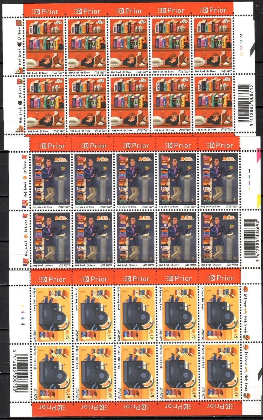 Znaczek Belgia 2003 Mi ark 3267-3269 Czyste **