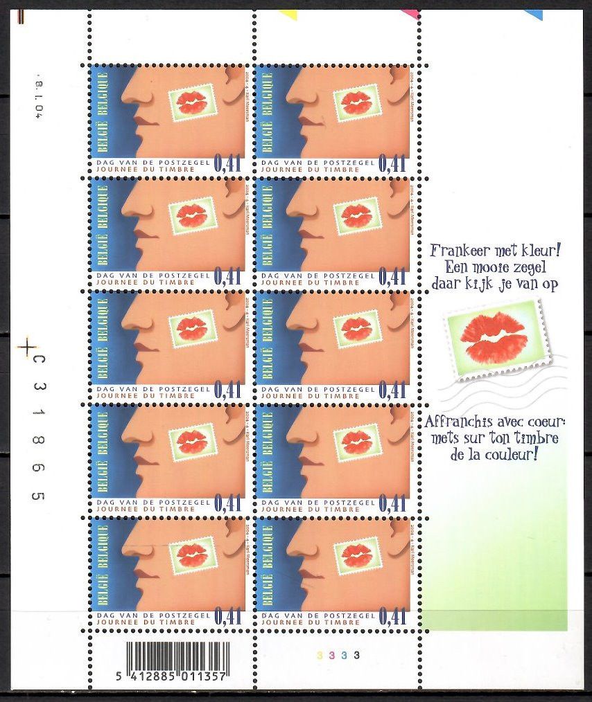 Znaczek Belgia 2004 Mi ark 3294 Czyste **