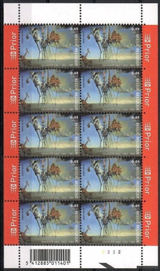 Znaczek Belgia 2004 Mi ark 3303 Czyste **