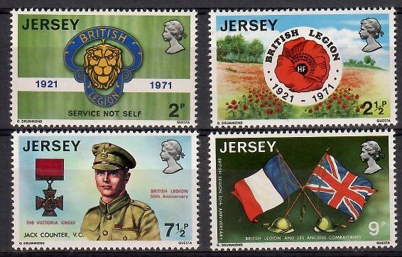 Znaczek Jersey 1971 Mi 53-56 Czyste **