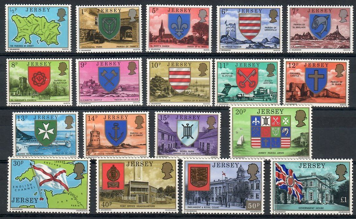 Znaczek Jersey 1976 Mi 131-148 Czyste **