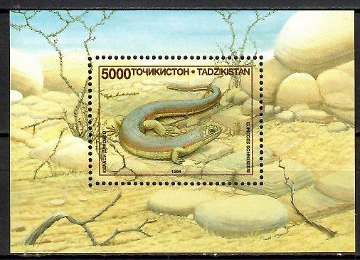Znaczek Tadżykistan 1995 Mi bl 4 Czyste **