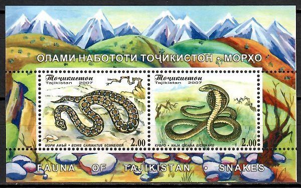 Znaczek Tadżykistan 2007 Mi bl 47 Czyste **