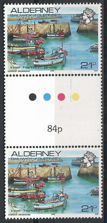 Znaczek Alderney 1991 Mi 48 Czyste **