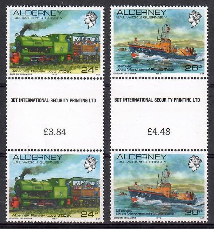 Znaczek Alderney 1993 Mi 59-60 Czyste **