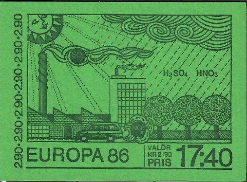 Znaczek Szwecja 1986 Mi mh 1398D Czyste **