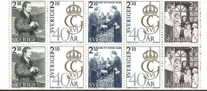 Znaczek  Szwecja 1986 Mi mh 115 Czyste **