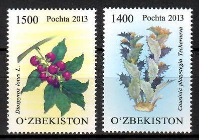 Znaczek Uzbekistan 2013 Mi 1062-1063 Czyste **
