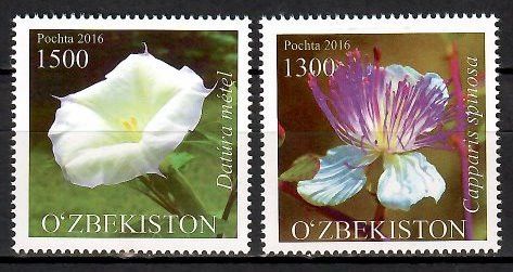 Znaczek Uzbekistan 2016 Mi 1145-1146 Czyste **