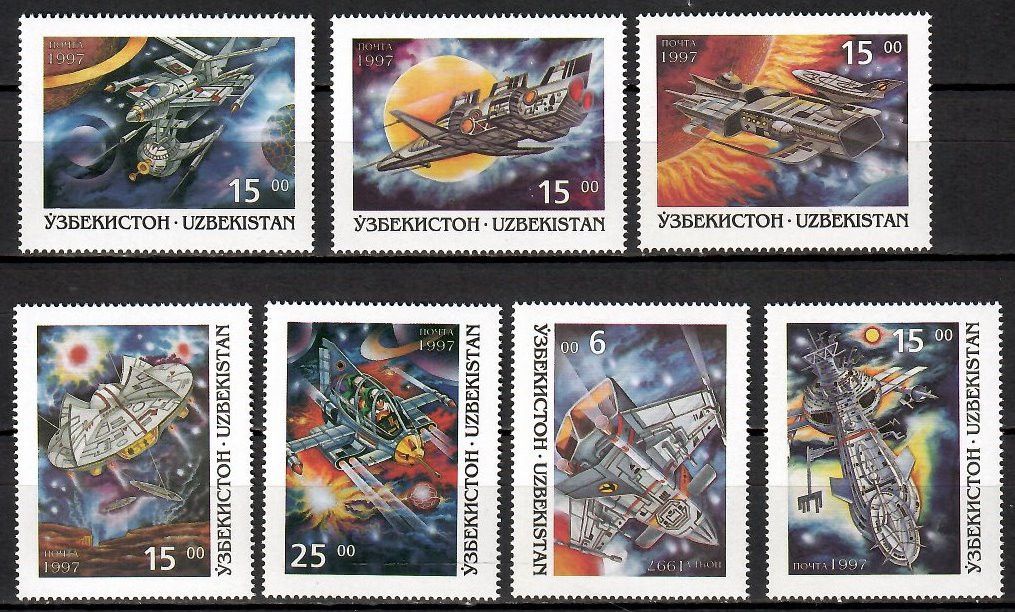 Znaczek Uzbekistan 1997 Mi 129-135 Czyste **