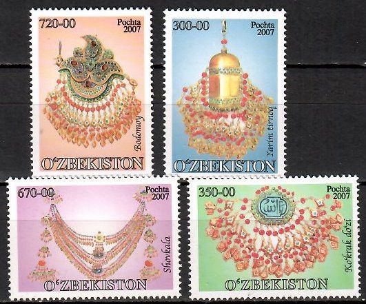 Znaczek Uzbekistan 2007 Mi 745-748 Czyste **