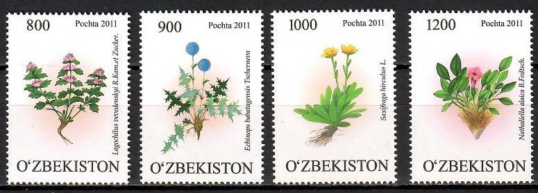 Znaczek Uzbekistan 2011 Mi 923-926 Czyste **
