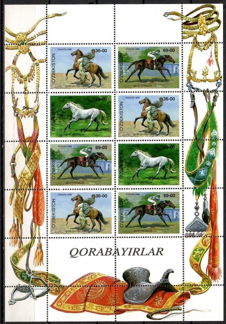 Znaczek Uzbekistan 1999 Mi 194-196 Czyste **