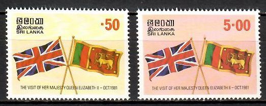Znaczek Sri Lanka 1981 Mi 565-566 Czyste **