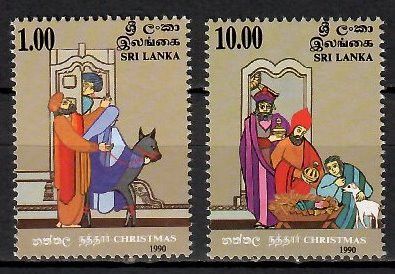 Znaczek Sri Lanka 1990 Mi 937-938 Czyste **
