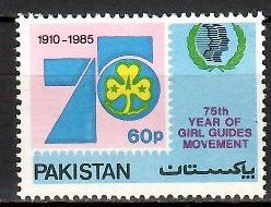 Znaczek Pakistan 1985 Mi 647 Czyste **