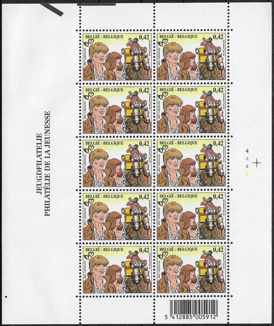 Znaczek Belgia 2002 Mi ark 3145 Czyste **