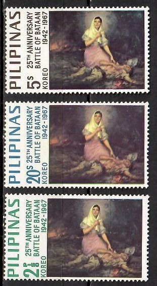 Znaczek Filipiny 1967 Mi 822-824 Czyste **