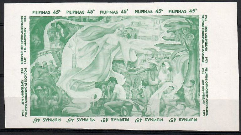 Znaczek Filipiny 1975 Mi zeh1122-1131B Czyste **