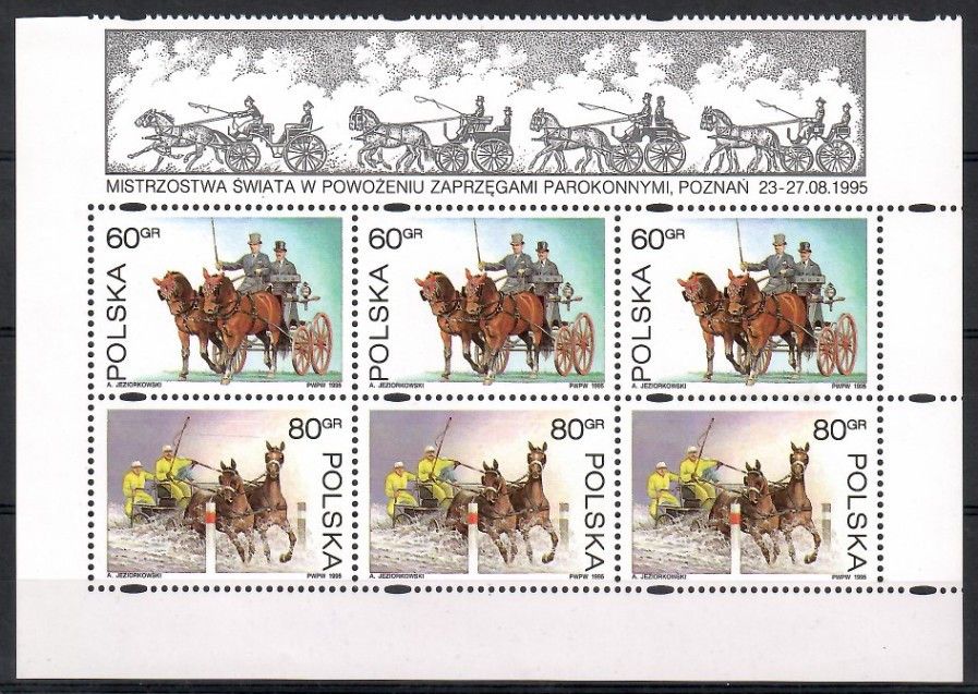Znaczek Polska 1995 Mi 3553-3554 Fi 3405-3406 Czyste **