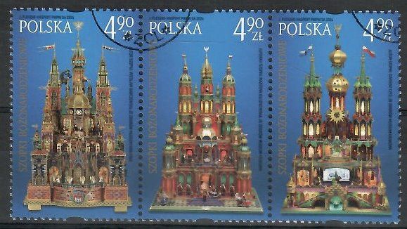 Znaczek Polska 2024 Mi abo 5577-5579 Fi 5426-5428 Stemplowane
