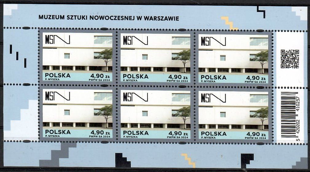 Znaczek Polska 2024 Mi ark 5568 Fi ark 5420 Czyste **