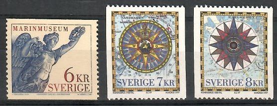 Znaczek Szwecja 1997 Mi 2006-2008 Czyste **