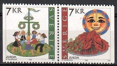 Znaczek Szwecja 1998 Mi 2058-2059 Czyste **