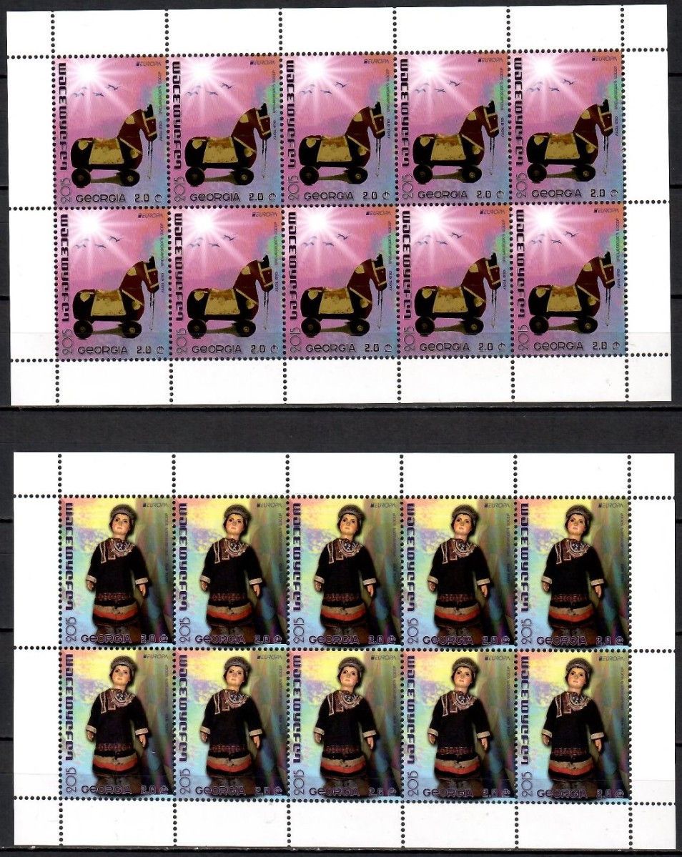Znaczek Gruzja 2015 Mi ark 672-673 Czyste **