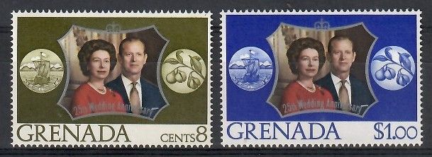 Znaczek Grenada 1972 Mi 498-499 Czyste **