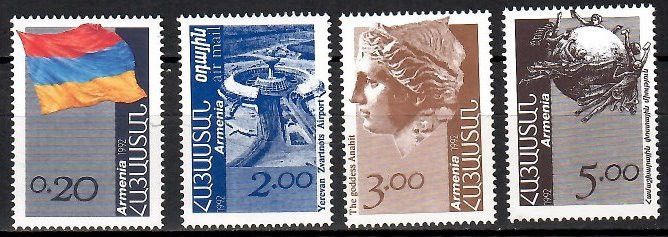 Znaczek Armenia 1992 Mi 203-206 Czyste **