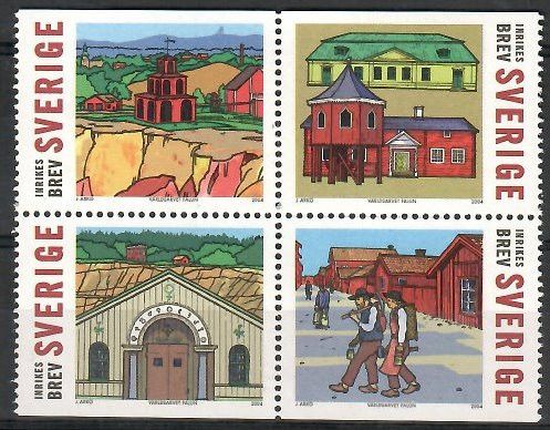 Znaczek Szwecja 2004 Mi 2402-2405 Czyste **