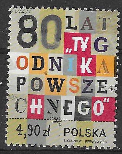 Znaczek Polska 2025 Mi 5589 Fi 5439 Czyste **