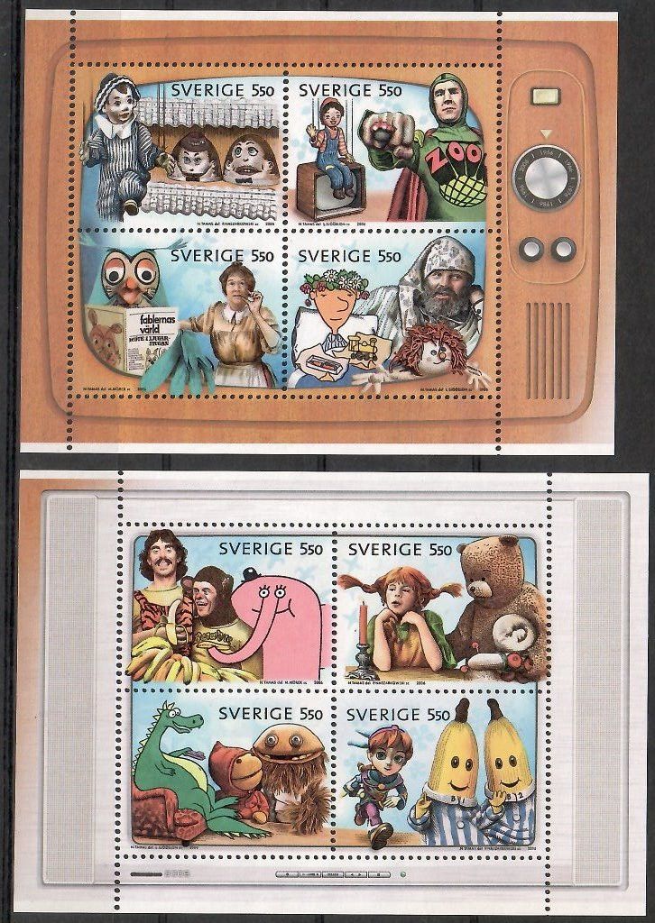 Znaczek Szwecja 2006 Mi 2548-2555 Czyste **