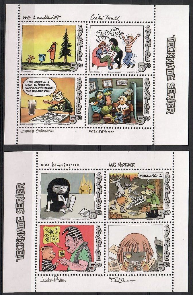 Znaczek Szwecja 2008 Mi 2658-2665 Czyste **