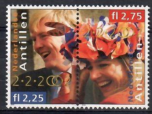 Znaczek Antyle Holenderskie 2002 Mi 1130-1131 Czyste **