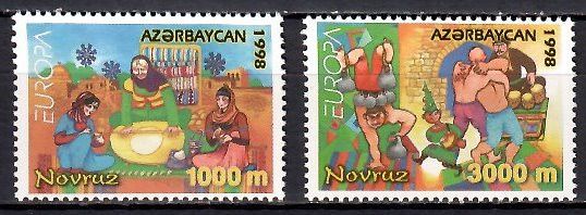Znaczek Azerbejdżan 1999 Mi 440-441 Czyste **