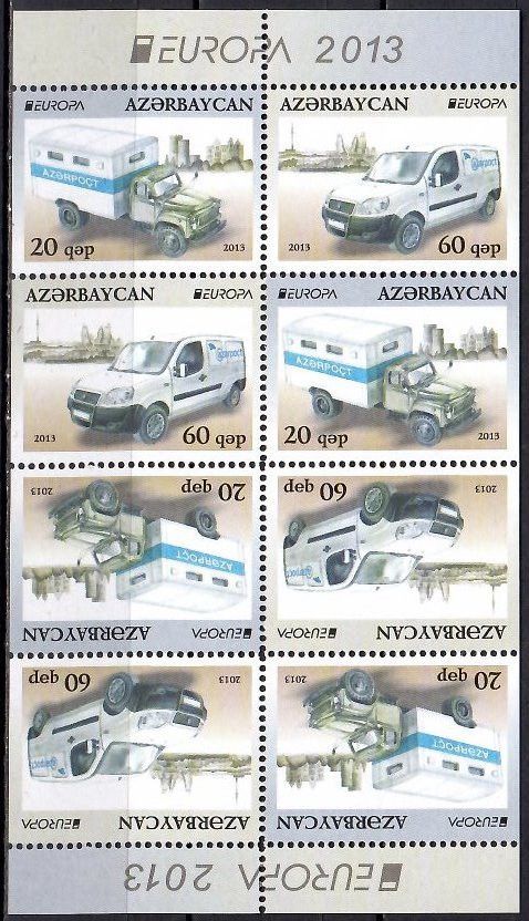 Znaczek Azerbejdżan 2013 Mi ark 973-974D Czyste **