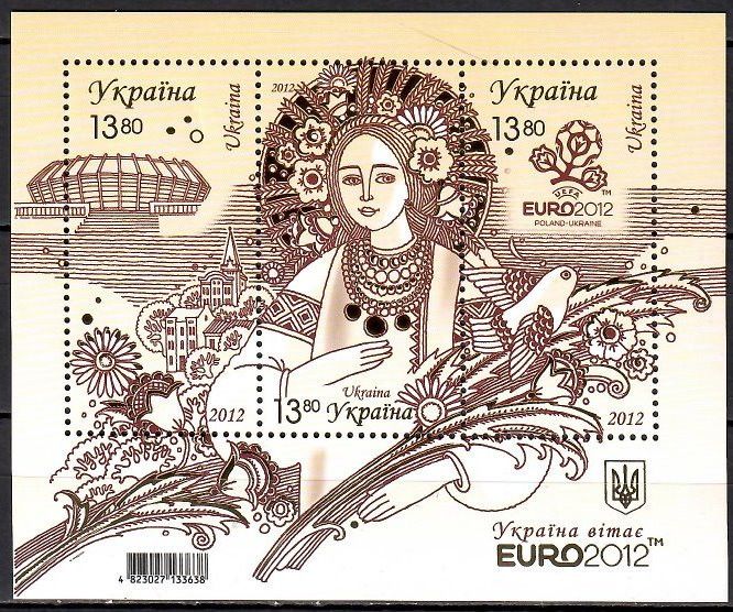 Znaczek Ukraina 2012 Mi bl 96 Czyste **