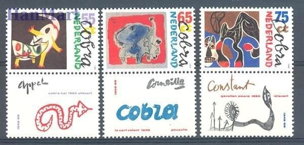 Znaczek Holandia 1988 Mi zf 1347-1349 Czyste **