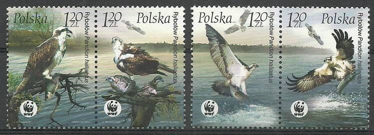 Znaczek Polska 2003 Mi 4079-4082 Fi 3929-3932 Czyste **