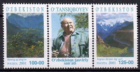 Znaczek Uzbekistan 2001 Mi 432-433 Czyste **