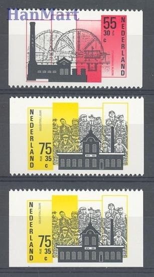 Znaczek Holandia 1987 Mi 1315C+1317C+D Czyste **